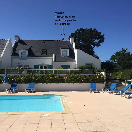 Maison De De 56 M2 Dans Avec Piscine Chauffee Proche Plages Ferienhaus Locmaria